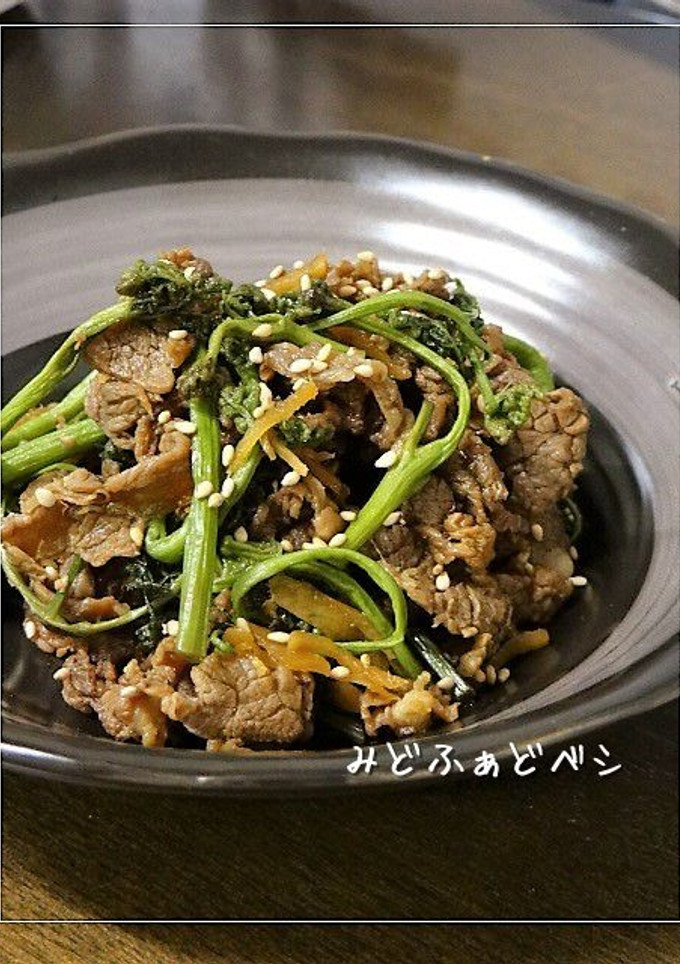作り置き✿わらびと牛肉のしぐれ煮-レシピのメイン写真