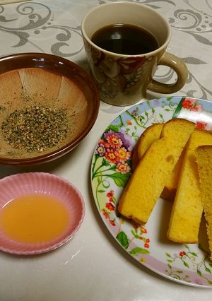 ハーブとオリーブオイルで朝食-レシピのメイン写真