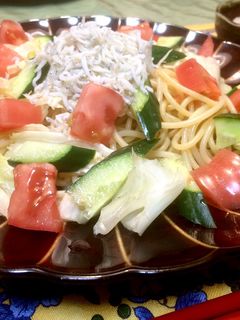野菜たっぷりサラダ風冷製パスタ-レシピのメイン写真