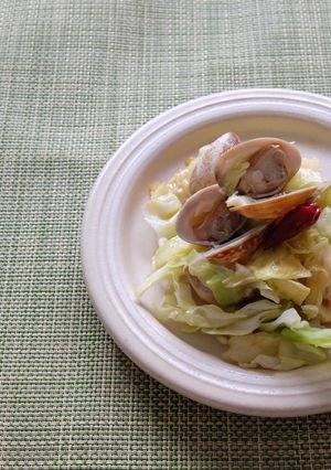 あさりと春キャベツの蒸し焼き-レシピのメイン写真