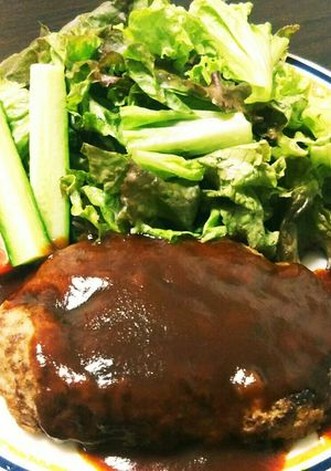 自慢のしっとりハンバーグ❤-レシピのメイン写真
