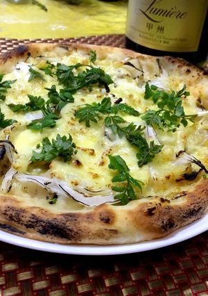 たけのこと新玉ねぎの和風ピザ。山椒風味-レシピのメイン写真