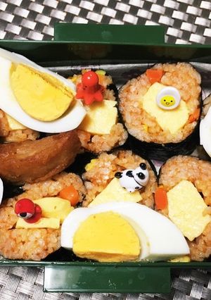 巻き巻きさかさまオムライス弁当-レシピのメイン写真
