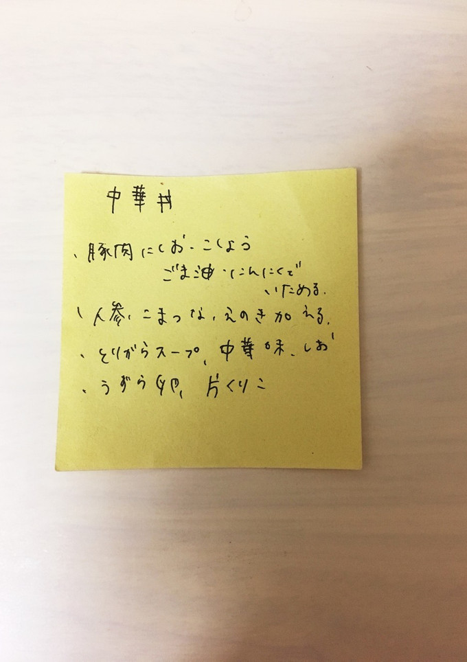 中華丼 覚え書き-レシピのメイン写真