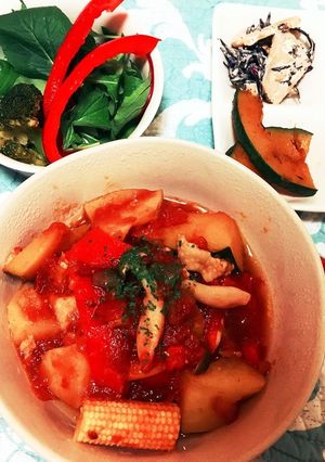炊飯器で簡単トマト煮込み-レシピのメイン写真