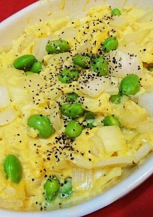 新玉ねぎと♪ふわふわ玉子の簡単オムレツ♪-レシピのメイン写真