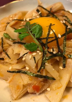 春の3分おつまみ♪たけのこユッケ-レシピのメイン写真