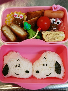 スヌーピー♪キャラ弁スヌーピー-レシピのメイン写真