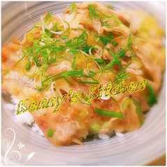 รูปของ 男の料理！コンビニ風ネギ塩豚丼！