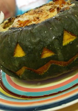 ハロウィーンにぴったり！かぼちゃグラタン-レシピのメイン写真