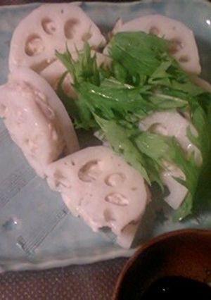 ヘルシー☆れんこんのひき肉蒸し-レシピのメイン写真