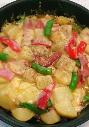 新じゃがとベーコンのマヨチーズ焼き♡-レシピのメイン写真