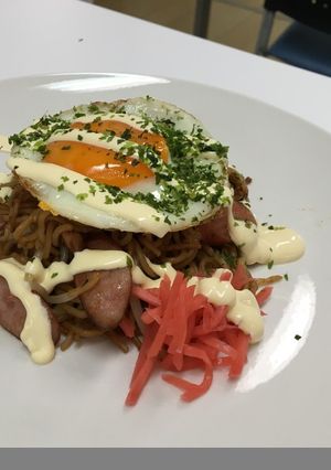 ハート焼きそば-レシピのメイン写真