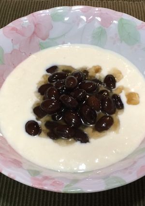 和風ヨーグルト　黒大豆あん　ゼロ糖類-レシピのメイン写真