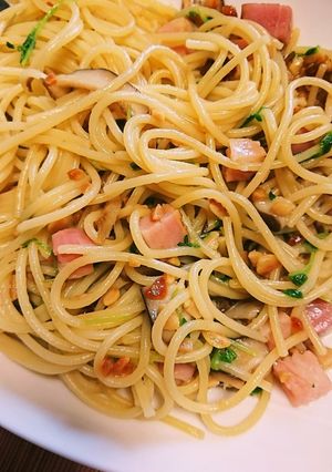 苦手克服!納豆とベーコンのパスタ-レシピのメイン写真