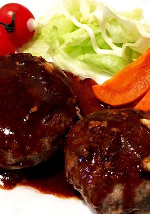 【絶品簡単】チーズINハンバーグ-レシピのメイン写真