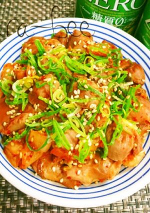 おうち居酒屋レシピ♡砂肝のキムチ炒め-レシピのメイン写真
