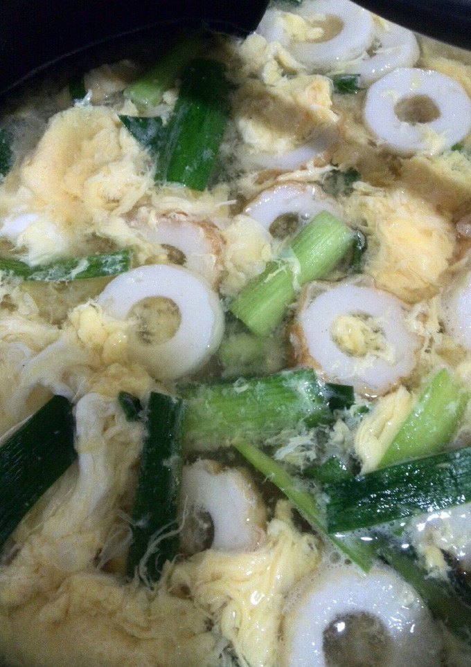 にらたまとちくわのお味噌汁-レシピのメイン写真