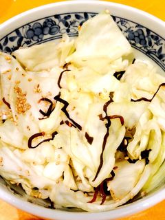 ポリ袋で簡単☆おつまみ塩昆布キャベツ-レシピのメイン写真