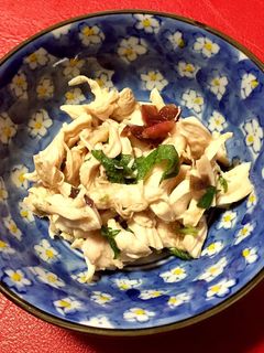簡単★ささみと大葉の梅肉ポン酢和え-レシピのメイン写真