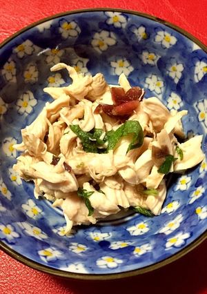 簡単★ささみと大葉の梅肉ポン酢和え-レシピのメイン写真