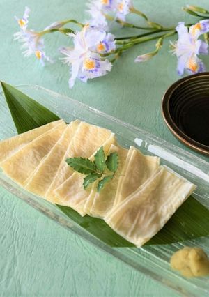 乾燥ゆばで簡単！ゆばの刺身（精進料理）-レシピのメイン写真