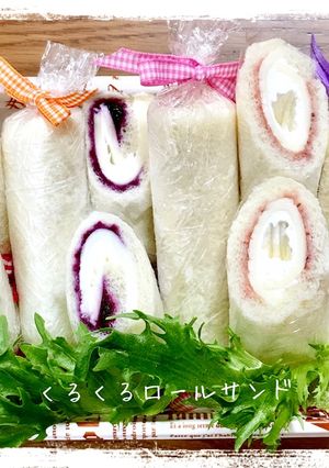前日に作って冷凍くるくるロールサンド-レシピのメイン写真
