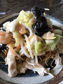 海鮮かた焼きそば-レシピのメイン写真