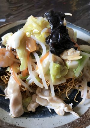 海鮮かた焼きそば-レシピのメイン写真