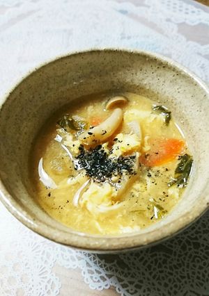 ふわトロ♥かぶの卵とじお味噌汁♥-レシピのメイン写真