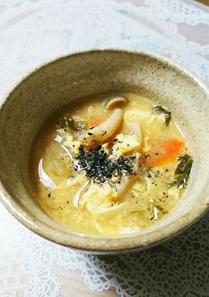 ふわトロ♥かぶの卵とじお味噌汁♥-レシピのメイン写真