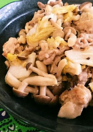 豚肉と白菜しめじの味噌マヨ炒め-レシピのメイン写真