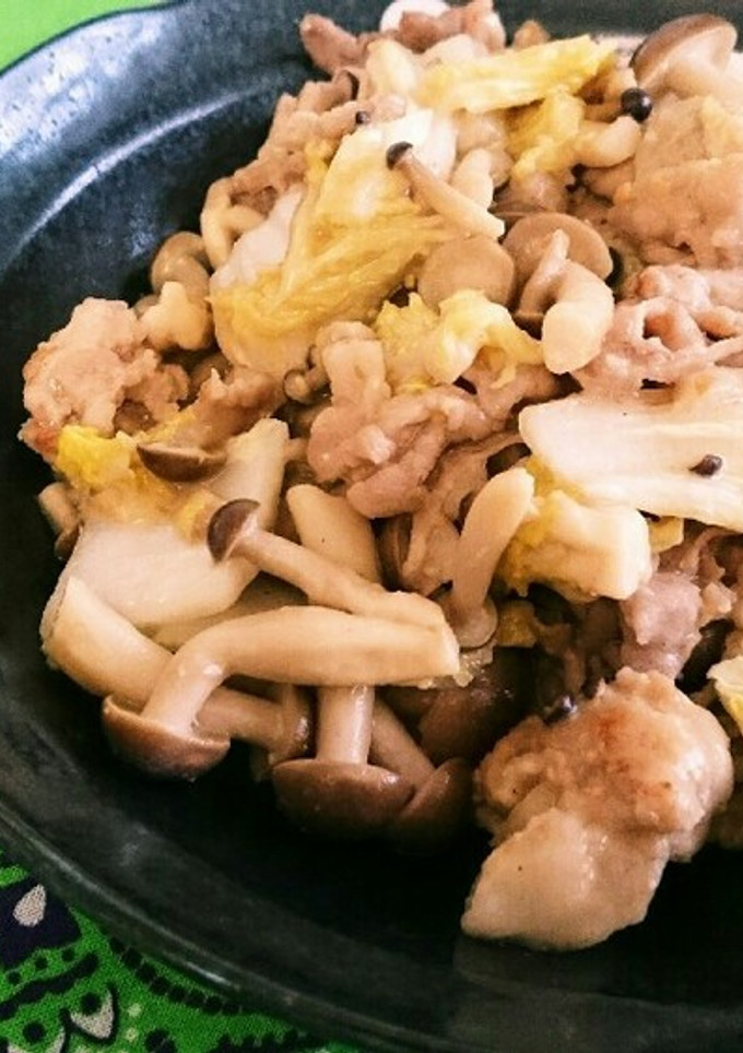 豚肉と白菜しめじの味噌マヨ炒め-レシピのメイン写真