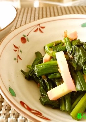 行者にんにくのポン酢和え-レシピのメイン写真