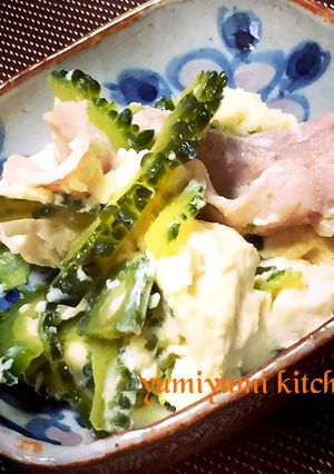 ゴーヤチャンプル！しろたまりと塩麹で-レシピのメイン写真