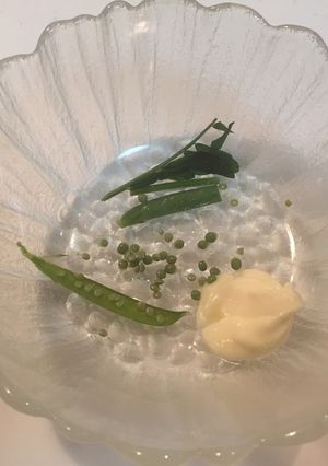 カラスノエンドウ豆のマヨネーズ添え-レシピのメイン写真