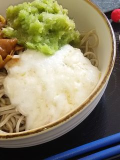 なめこととろろの抹茶おろしそば☆-レシピのメイン写真