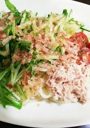 サラダうどん-レシピのメイン写真