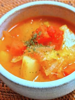 残り野菜たっぷり✿トマトスープ-レシピのメイン写真