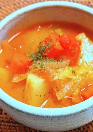 残り野菜たっぷり✿トマトスープ-レシピのメイン写真