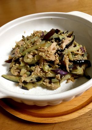 ナスとツナの美味しいの-レシピのメイン写真
