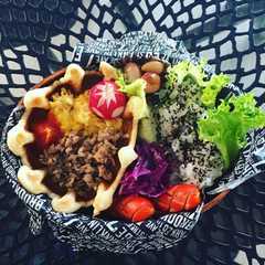 ワッフルボウルのお弁当-レシピのメイン写真