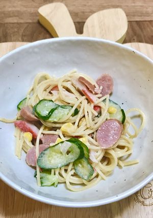 ゴマドレだけで♡カラフルスパサラ-レシピのメイン写真