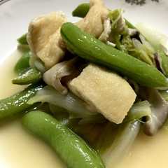 รูปของ 簡単！あげと白菜と椎茸のやさしい味の煮物