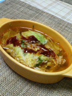 スピーディー☆豚と白菜の重ね煮コリアン風-レシピのメイン写真
