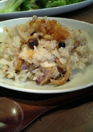 鶏皮ときのこの十八穀ピラフ-レシピのメイン写真