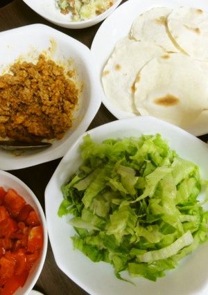 ＊餃子の皮でタコス＊-レシピのメイン写真
