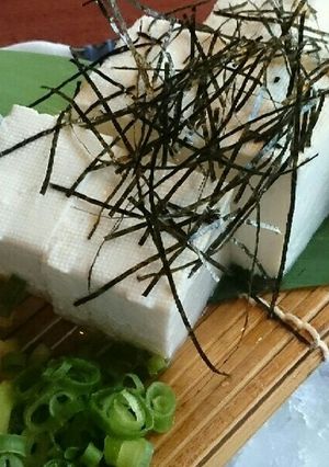 還元美食 (水素料理)豆腐冷やっこ-レシピのメイン写真