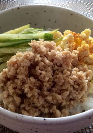オートミール入り♪ボリューミーそぼろ丼☆-レシピのメイン写真