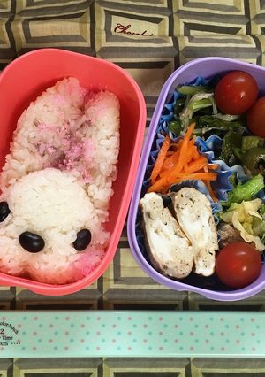 ウサギさん(のような)弁当-レシピのメイン写真